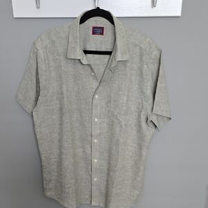 UNTUCKit Men's Cameron Short Sleeve Linen Shirt